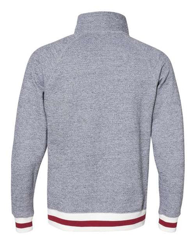 J. America Peppered Fleece Quarter-Zip Sweatshirt