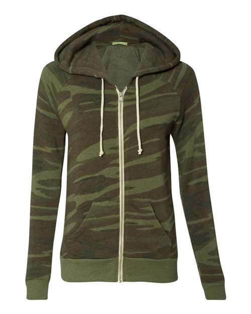 Alternative Women's Adrian Eco-Fleece Full-Zip Hooded Sweatshirt Alternative