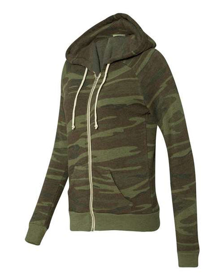 Alternative Women's Adrian Eco-Fleece Full-Zip Hooded Sweatshirt Alternative