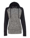 J. America Women's Colorblocked Cosmic Fleece Hooded Sweatshirt J. America