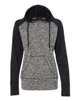 J. America Women's Colorblocked Cosmic Fleece Hooded Sweatshirt J. America