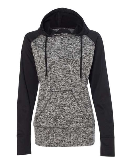 J. America Women's Colorblocked Cosmic Fleece Hooded Sweatshirt J. America
