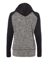 J. America Women's Colorblocked Cosmic Fleece Hooded Sweatshirt J. America