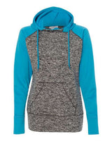 J. America Women's Colorblocked Cosmic Fleece Hooded Sweatshirt J. America