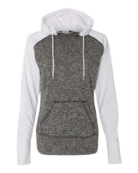 J. America Women's Colorblocked Cosmic Fleece Hooded Sweatshirt J. America