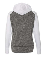 J. America Women's Colorblocked Cosmic Fleece Hooded Sweatshirt J. America