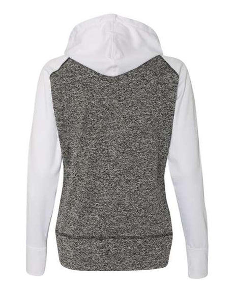 J. America Women's Colorblocked Cosmic Fleece Hooded Sweatshirt J. America