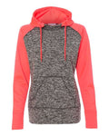 J. America Women's Colorblocked Cosmic Fleece Hooded Sweatshirt J. America