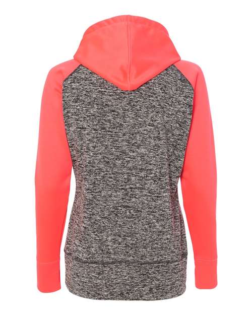 J. America Women's Colorblocked Cosmic Fleece Hooded Sweatshirt J. America