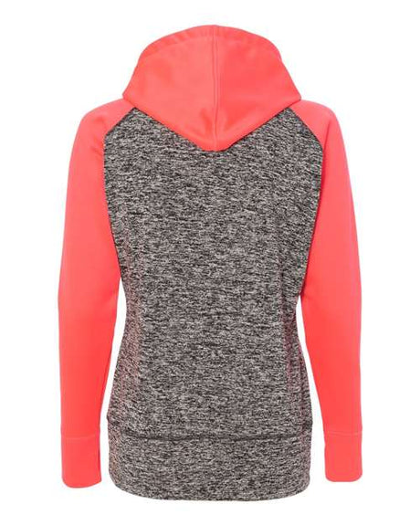 J. America Women's Colorblocked Cosmic Fleece Hooded Sweatshirt J. America
