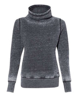 J. America Women's Zen Fleece Cowl Neck Sweatshirt J. America