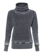 J. America Women's Zen Fleece Cowl Neck Sweatshirt J. America