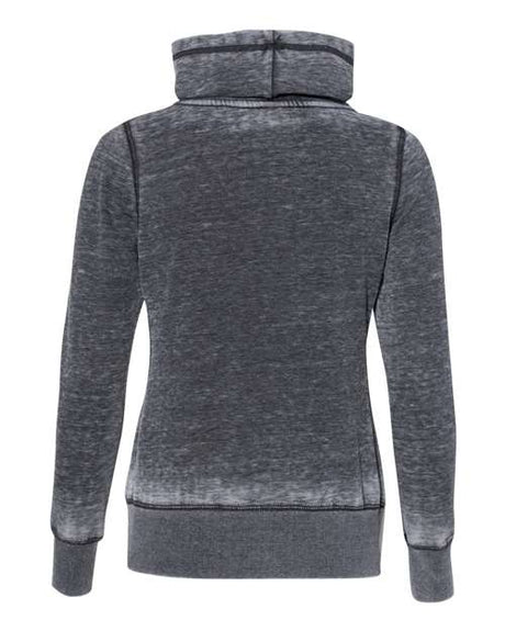 J. America Women's Zen Fleece Cowl Neck Sweatshirt J. America