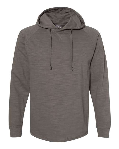 J. America Vintage Slub Knit Hooded Long Sleeve Pullover