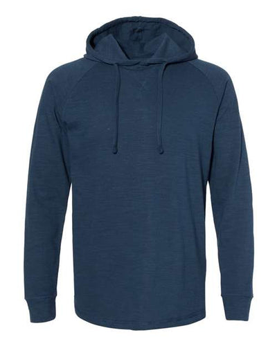J. America Vintage Slub Knit Hooded Long Sleeve Pullover