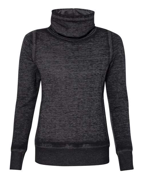 J. America Women's Zen Fleece Cowl Neck Sweatshirt J. America