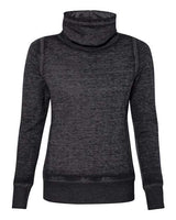 J. America Women's Zen Fleece Cowl Neck Sweatshirt J. America