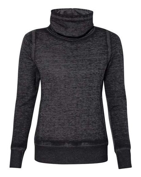 J. America Women's Zen Fleece Cowl Neck Sweatshirt J. America