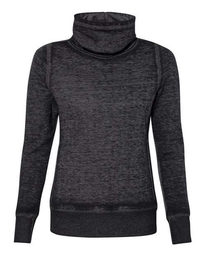 J. America Women's Zen Fleece Cowl Neck Sweatshirt