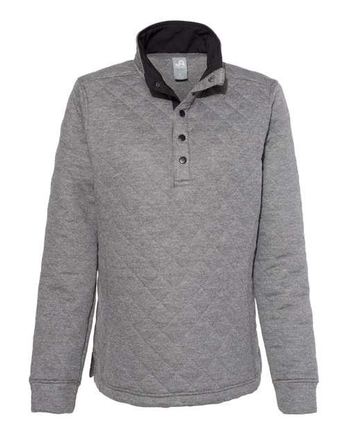 J. America Women's Quilted Snap Pullover J. America
