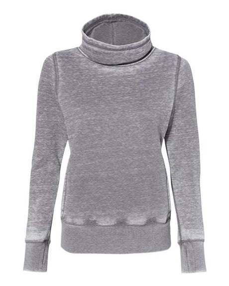 J. America Women's Zen Fleece Cowl Neck Sweatshirt J. America