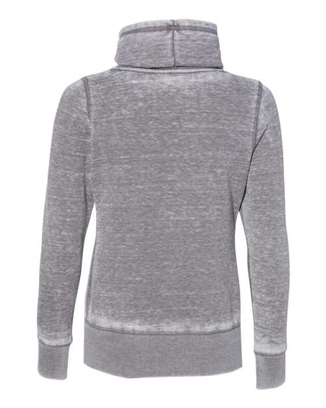 J. America Women's Zen Fleece Cowl Neck Sweatshirt J. America