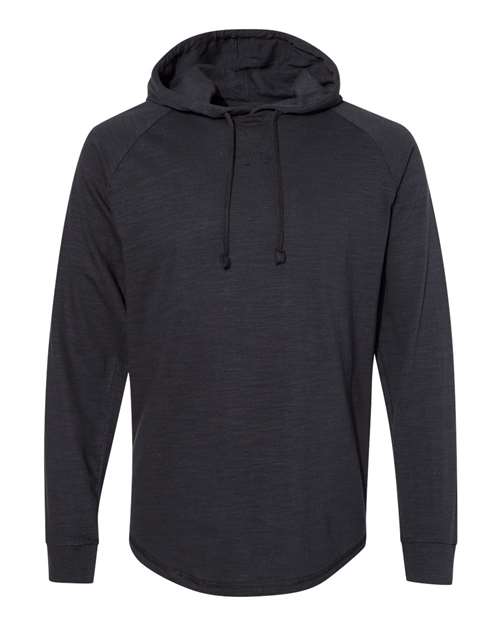 J. America Vintage Slub Knit Hooded Long Sleeve Pullover