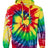 Dyenomite Men's Multi-Color Spiral Pullover Hooded Sweatshirt Dyenomite