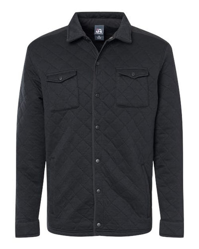 J. America Men's Quilted Jersey Shirt Jacket