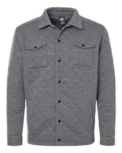 J. America Men's Quilted Jersey Shirt Jacket