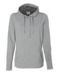 J. America Women's Omega Stretch Snap-Placket Hooded Pullover J. America