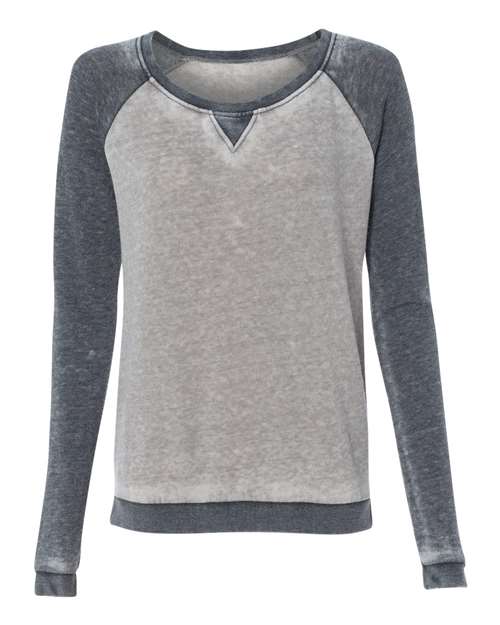 J. America Women's Zen Fleece Raglan Sweatshirt J. America