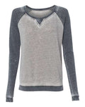 J. America Women's Zen Fleece Raglan Sweatshirt J. America