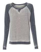 J. America Women's Zen Fleece Raglan Sweatshirt J. America