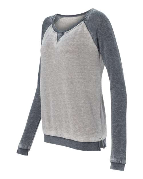 J. America Women's Zen Fleece Raglan Sweatshirt J. America