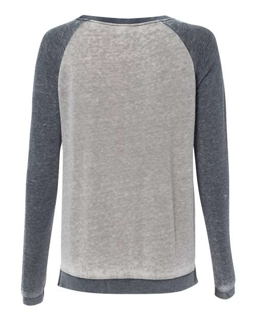 J. America Women's Zen Fleece Raglan Sweatshirt J. America