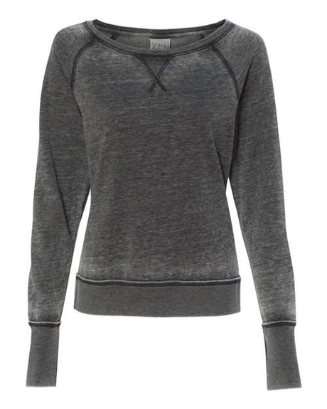 J. America Women's Zen Fleece Raglan Sweatshirt J. America
