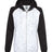 J. America Women's M'lange Fleece Colorblocked Full-Zip Sweatshirt J. America
