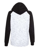 J. America Women's M'lange Fleece Colorblocked Full-Zip Sweatshirt J. America