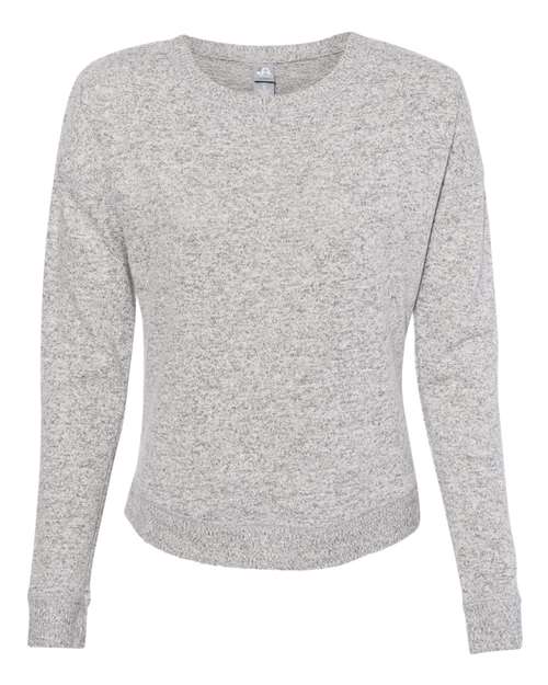 J. America Women's Cozy Jersey Crewneck Pullover J. America