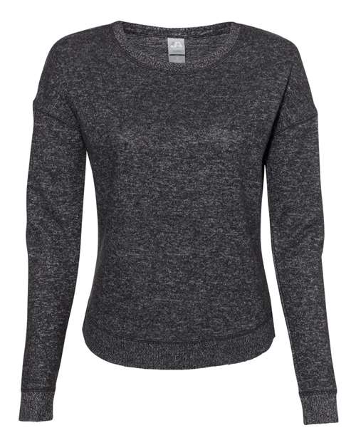 J. America Women's Cozy Jersey Crewneck Pullover J. America