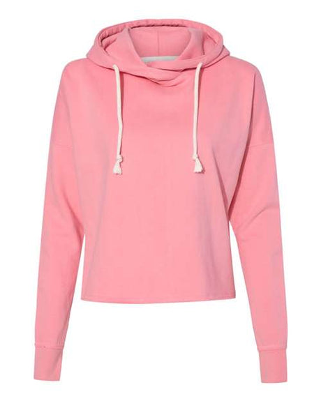 J. America Women's Lounge Fleece Hi-Low Hooded Sweatshirt J. America