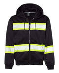 Kishigo EV Series® Enhanced Visibility Full-Zip Hooded Sweatshirt Kishigo