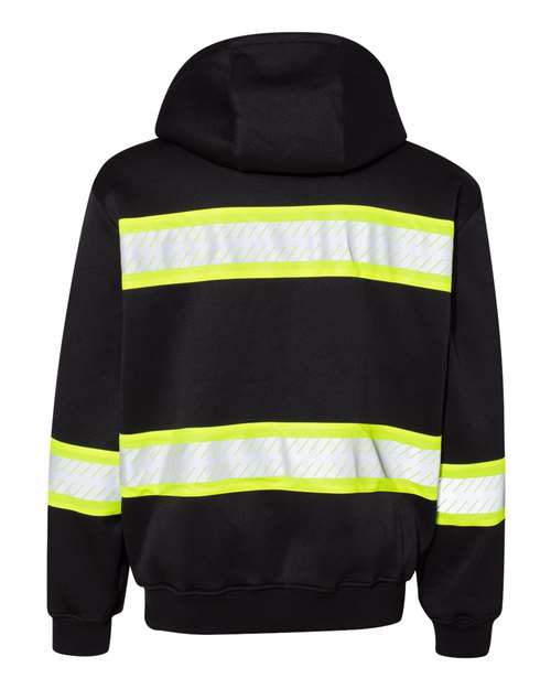 Kishigo EV Series® Enhanced Visibility Full-Zip Hooded Sweatshirt Kishigo