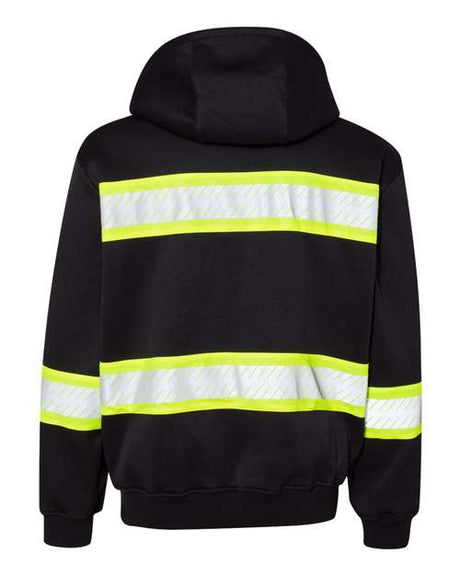 Kishigo EV Series® Enhanced Visibility Full-Zip Hooded Sweatshirt Kishigo