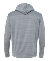 J. America Men's Odyssey Striped Performance Fleece Hooded Sweatshirt Mens Apparel Sweatshirts & Fleece