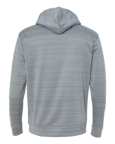 J. America Men's Odyssey Striped Performance Fleece Hooded Sweatshirt