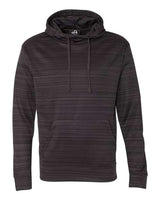 J. America Men's Odyssey Striped Performance Fleece Hooded Sweatshirt Mens Apparel Sweatshirts & Fleece