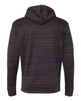 J. America Men's Odyssey Striped Performance Fleece Hooded Sweatshirt Mens Apparel Sweatshirts & Fleece