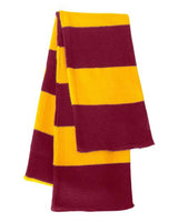 Sportsman Rugby-Striped Knit Scarf Sportsman